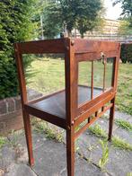 Vintage vitrinekastje / theekastje hout, Antiek en Kunst, Verzenden