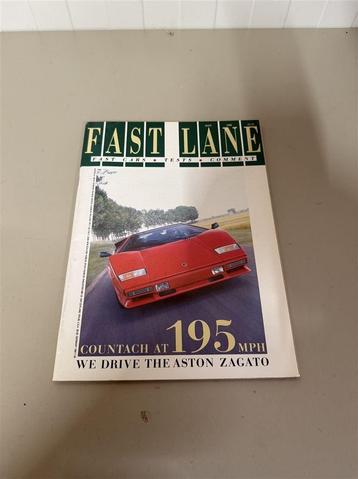 Fast Lane Magazine September 1986 Countach - Aston Zagato -  beschikbaar voor biedingen
