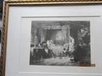 Het Zieke meisje, Mooie a.n Gravure Carl Hoff/Neuman, Antiek en Kunst, Kunst | Etsen en Gravures, Ophalen