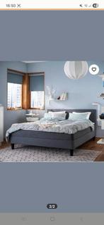 boxspring IKEA zgan, Tweepersoons, Zo goed als nieuw, 140 cm, Ophalen of Verzenden