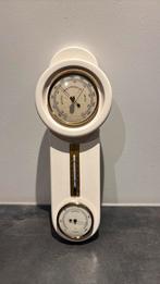 Barometer, hygro en temperatuur Wit, Ophalen of Verzenden, Zo goed als nieuw, Wandklok