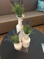 Bob Vaasjes Set van 3 - Wit Keramiek, Huis en Inrichting, Woonaccessoires | Vazen, Ophalen, Wit, Aardewerk of Porselein, Nieuw