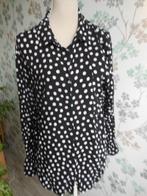 HEMA blouse met polkadots, Kleding | Dames, Blouses en Tunieken, Ophalen of Verzenden, Zo goed als nieuw, Maat 42/44 (L), Zwart