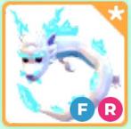 Frost furry dragon adopt me, Verzenden, 1 speler, Racen en Vliegen, Zo goed als nieuw