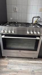 Gasfornuis 5 spit, Witgoed en Apparatuur, Fornuizen, Zo goed als nieuw, Gas, Vrijstaand, 85 tot 90 cm