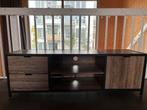 Industriele tv meubel 140 cm breed, Ophalen, 100 tot 150 cm, Zo goed als nieuw, Minder dan 100 cm
