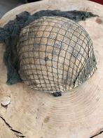 Oude vintage originele soldaten helm, Verzamelen, Militaria | Algemeen, Ophalen of Verzenden, Landmacht, Nederland, Helm of Baret