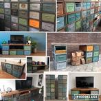 Modulaire KASTEN Ladekast TV-kast Dressoir Stelling SALE, Gebruikt, Ophalen of Verzenden, Minder dan 100 cm, Metaal
