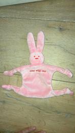 Peas konijn roze velours, Ophalen of Verzenden, Nieuw, Konijn