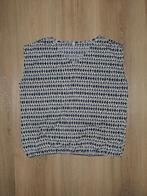 Top blauw wit beige elastiek | 38, Maat 38/40 (M), Blauw, Ophalen of Verzenden, Zo goed als nieuw