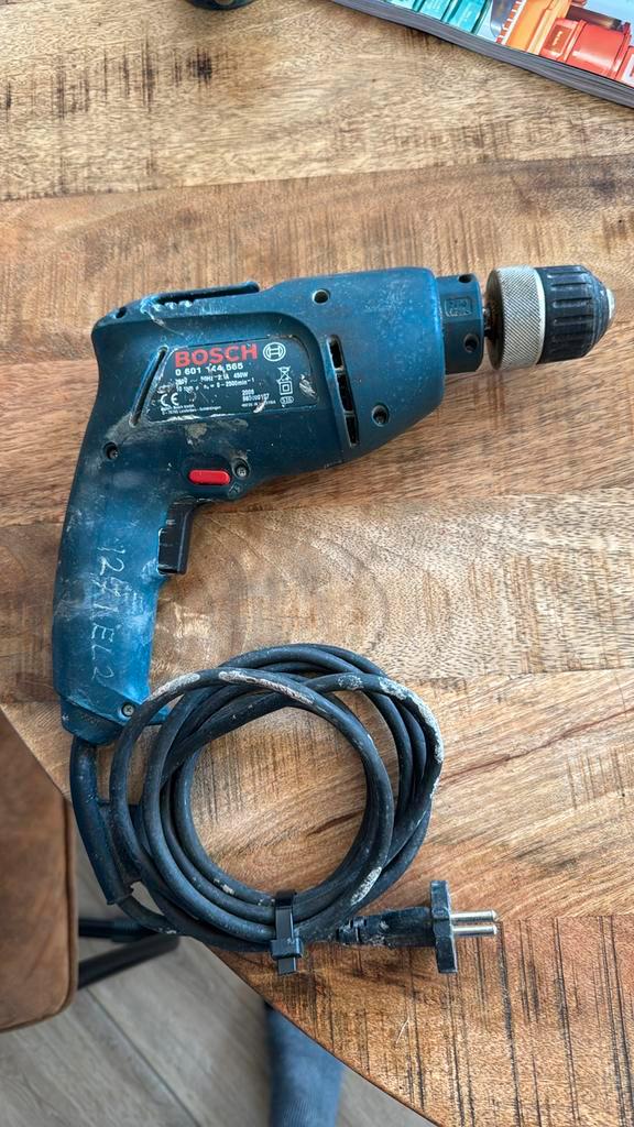 Bosch boormachine, Doe-het-zelf en Verbouw, Gereedschap | Boormachines, Gebruikt, Boormachine, Ophalen of Verzenden