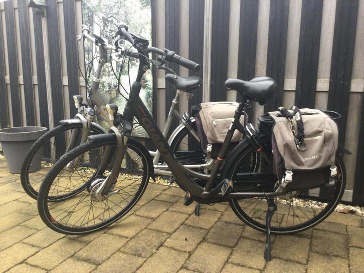 Set elektrische giant easy e fietsen, Fietsen en Brommers, Fietsen | Dames | Omafietsen, Gebruikt, 53 tot 56 cm, Versnellingen