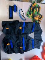 Nerf combat outfit compleet met vest, polsbanden, bril, col, Ophalen of Verzenden, Zo goed als nieuw