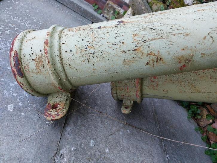 oude antieke gietijzeren fonte pijpen 110/125, Doe-het-zelf en Verbouw, Metalen, Gebruikt, Ophalen of Verzenden