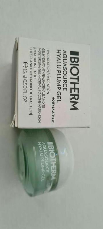 Biotherm aquasource hyalu plump 2x15ml=30ml beschikbaar voor biedingen