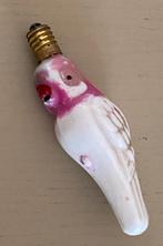 Vintage kerstlampje papegaai werkt ! Kerst Christmas lamp, Ophalen of Verzenden, Gebruikt