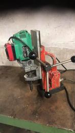 Hitachi magneet boormachine, Ophalen of Verzenden, Gebruikt, 600 watt of meer, Boormachine