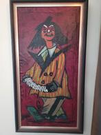 Schilderij Clown, Antiek en Kunst, Ophalen