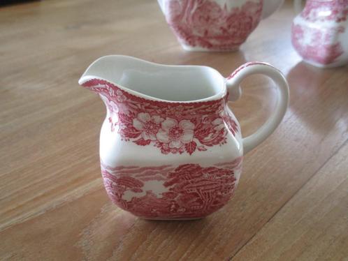 Woodland roze (rood, pink) melkkannetje, Antiek en Kunst, Antiek | Servies los, Ophalen of Verzenden