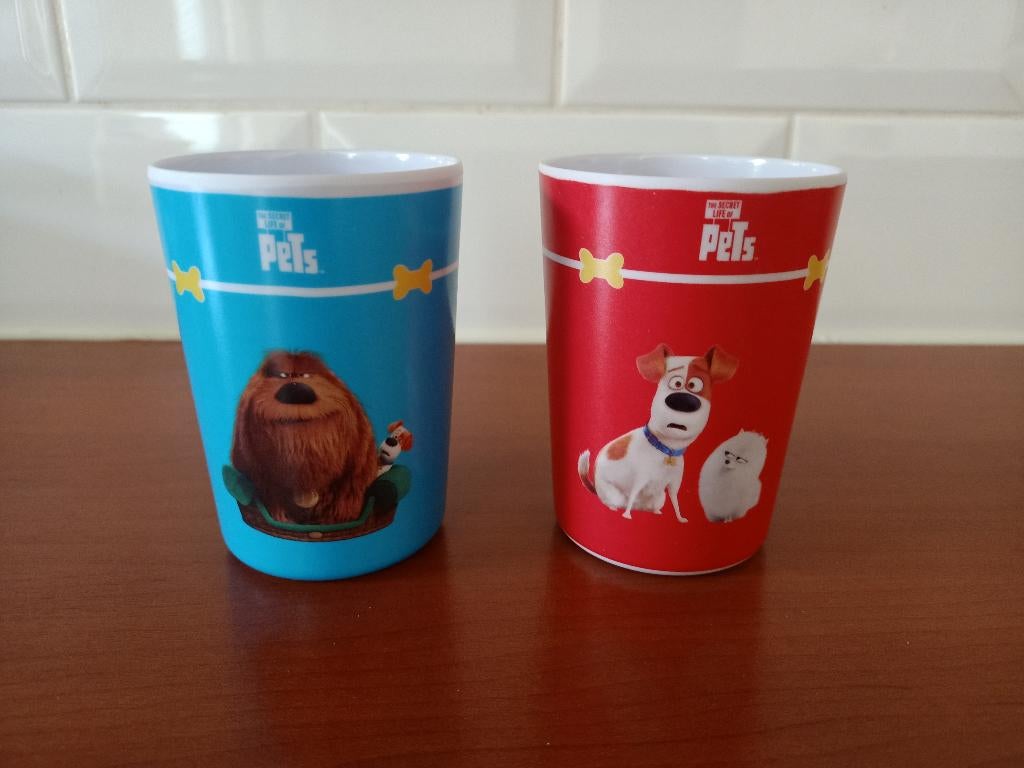 2 bekers van the Secret Life of Pets - nieuw, Ophalen, Nieuw
