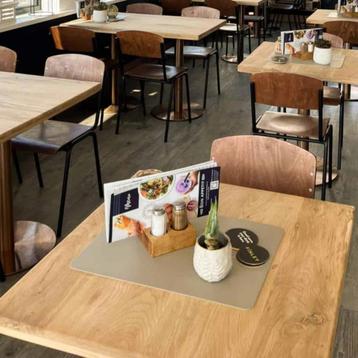Massief houten horca Eiken tafelbladen bistro tafels   632 beschikbaar voor biedingen