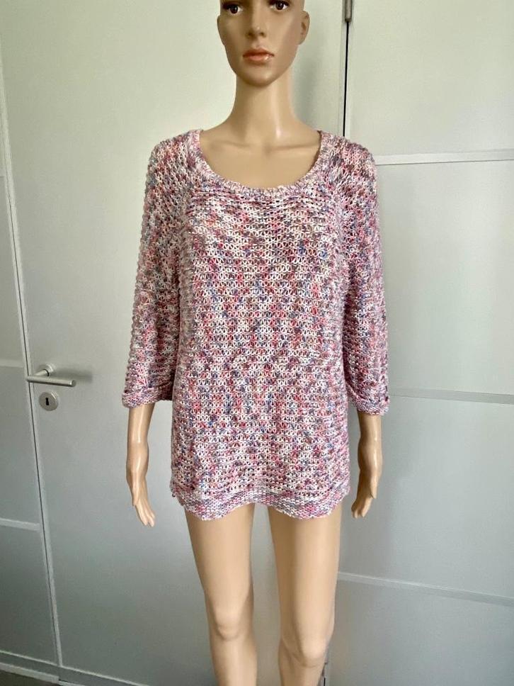 H717 Claudia Strater maat S/M=36/38/40 gebreide trui blauw, Kleding | Dames, Truien en Vesten, Zo goed als nieuw, Maat 36 (S)