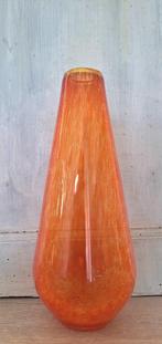 Vintage glazen vaas, Murano, oranje, Antiek en Kunst, Ophalen of Verzenden