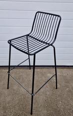 25 x Zwarte metalen barkrukken bar stoelen krukken cafe, 5 krukken of meer, Ophalen of Verzenden, Zo goed als nieuw, 60 tot 90 cm