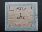1 Lire 1943 Italië AMC p-M10b (03) WW2, Verzenden, Landmacht, Amerika, Overige typen