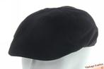 Platte pet Brigg zwart katoenmix met fleece voering 59-61 =L, Ophalen of Verzenden, Brigg, 60 cm (XL, 7½ inch) of meer, Pet