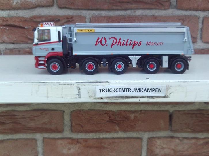 WSI  Ginaf  Kipper  van  W.  Philips - Marum., Hobby en Vrije tijd, Modelauto's | 1:50, Nieuw, Bus of Vrachtwagen, Wsi, Ophalen of Verzenden