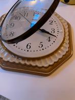 Vintage porseleinen wandklok van MEISTER West Germany WG, Ophalen of Verzenden