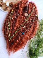 Koperkleurige krullende dreadlock extensions set, Ophalen of Verzenden, Nieuw, Pruik of Haarverlenging