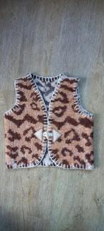 Wollen bodywarmer maat 74, handgemaakt, Handgemaakt, Ophalen of Verzenden, Zo goed als nieuw, Truitje of Vestje