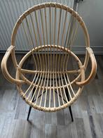 Handgemaakte houten stoel met bont, Ophalen, Bruin, Zo goed als nieuw, Eén