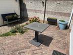 Tuintafel / metaal met kunstofblad / 70x70 cm / antraciet, Tuin en Terras, Tuinsets en Loungesets, 2 zitplaatsen, Overige materialen