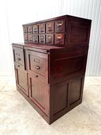 antieke stapelbare ARCHIEFKAST ladekast VRIJMETSELAARIJ 1900, Ophalen of Verzenden