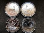 4 x Ag verzamelmuntjes inclusief T&T verzending, Ophalen of Verzenden, Zilver