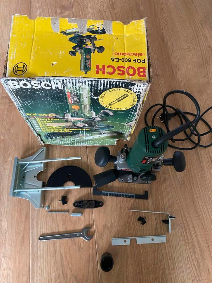 Bosch Bovenfrees POF 500-EA, Doe-het-zelf en Verbouw, Gereedschap | Freesmachines, Gebruikt, Elektrisch, Bovenfrees, Ophalen of Verzenden