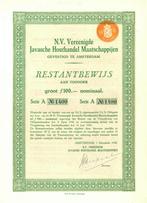 Vereenigde Javasche Houthandel Mij., Amsterdam 1948, Ophalen of Verzenden, 1920 tot 1950, Aandeel