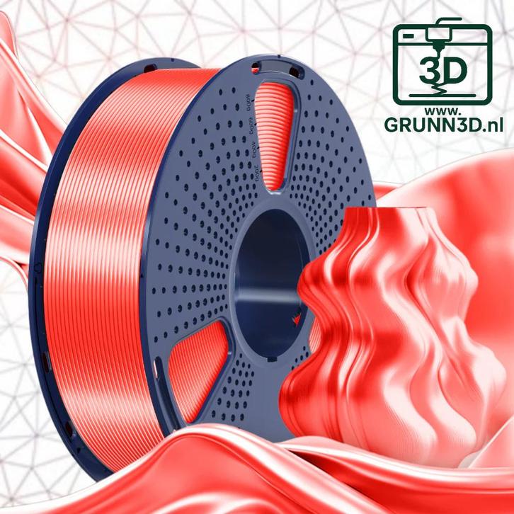 SUNLU 3D filament PLA+ SILK 1,75mm 1kg ROOD, Computers en Software, 3D-printerbenodigheden, Nieuw, Ophalen of Verzenden