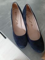 Unica cobalt Dames schoenen hakken 38 half, Blauw, Unisa, Zo goed als nieuw, Pumps