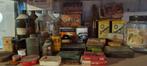 Partij van 50 stuks oude verpakkingen,  medicijnflessen etc, Antiek en Kunst, Curiosa en Brocante, Ophalen of Verzenden