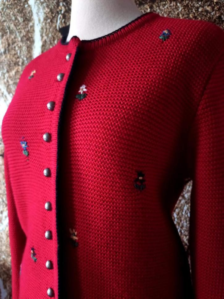 💖 Prachtig 100% zuiver wollen gebreide vest M, Kleding | Dames, Truien en Vesten, Nieuw, Maat 38/40 (M), Grijs, Ophalen of Verzenden