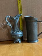 Vintage Tinnen Vaasjes, Ophalen of Verzenden