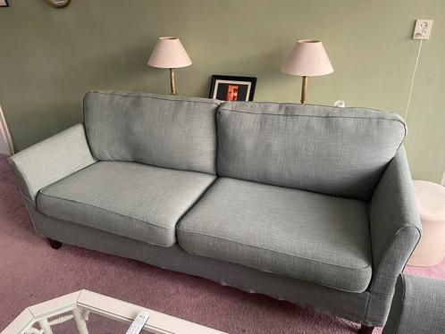 ZGAN 2 ikea banken EKHOLMA 2-zits en 3-zits grijsgroen, Huis en Inrichting, Banken | Bankstellen, Zo goed als nieuw, Stof, Ophalen