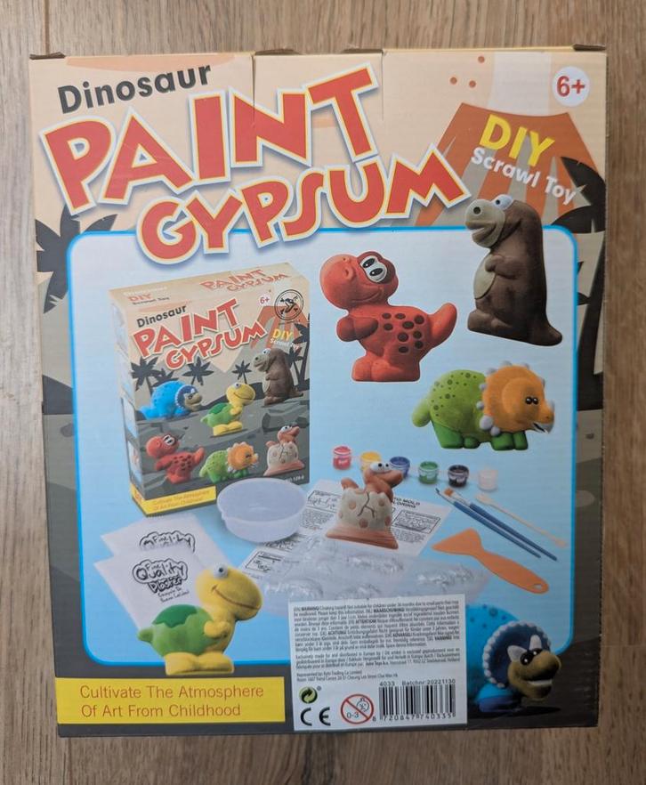 Dino Gips Set - Nieuw in Verpakking!, Hobby en Vrije tijd, Knutselen, Nieuw, Knutselwerk, Ophalen of Verzenden