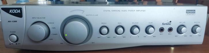 KODA AV-1300 Audio (Karaoke) versterker., Audio, Tv en Foto, Versterkers en Receivers, Gebruikt, 5.1, 60 tot 120 watt, Overige merken