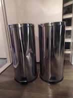 Twee prullenbakken, 40 liter of meer, Ophalen of Verzenden, Nieuw, 50 tot 75 cm