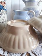 2 Brocante beige puddingvormen, Antiek en Kunst, Ophalen of Verzenden